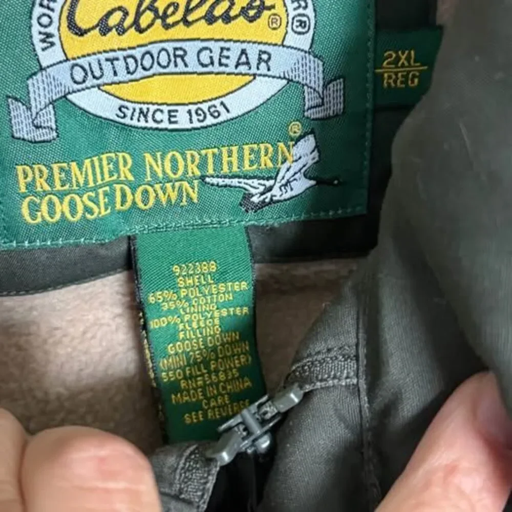 Cabela's Premier Northern Goose Down Vest - Size 2XL